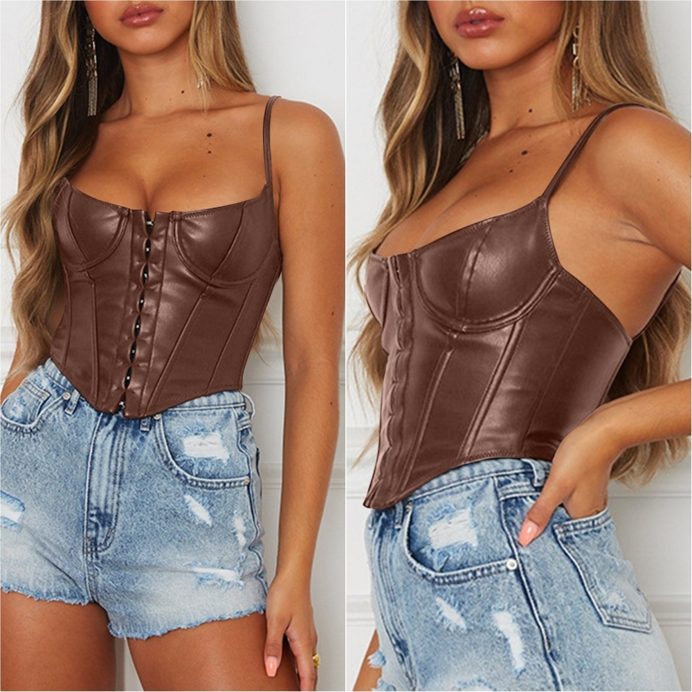 Delaney Cropped Cami - Mahogany